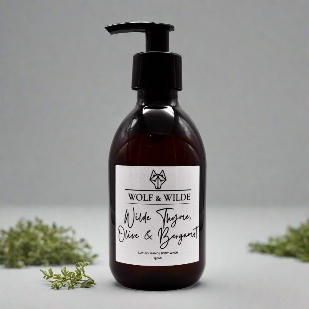 Wilde Thyme, Olive & Bergamot Luxury 2 In 1 Liquid Soap - Hand & Body 250ML